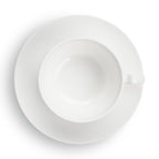 Taidu Ii - Service De 6 Tasses Et Sous-Tasses À Café En Bone China - 23Cl - Blanc