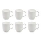 Taidu Ii - 6 Mugs À Thé En Bone China - 38Cl - Blanc