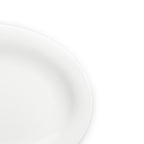 Taidu Ii - 2 Assiettes À Poisson En Bone China - 33x25Cm - Blanc