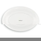 Taidu Ii - 2 Assiettes À Poisson En Bone China - 33x25Cm - Blanc