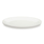 Taidu Ii - 2 Assiettes À Poisson En Bone China - 33x25Cm - Blanc