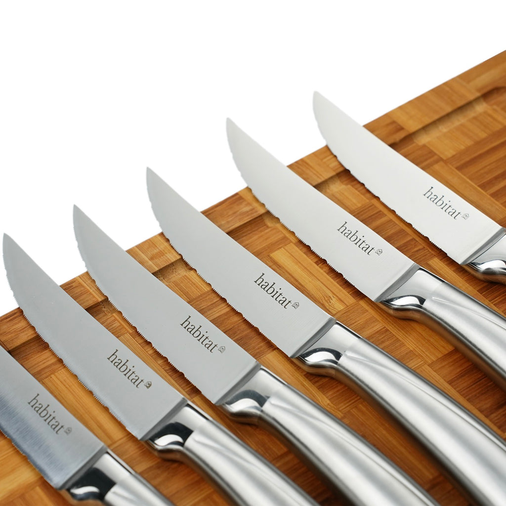 Élixir - 6 Couteaux À Steak En Inox - Argenté