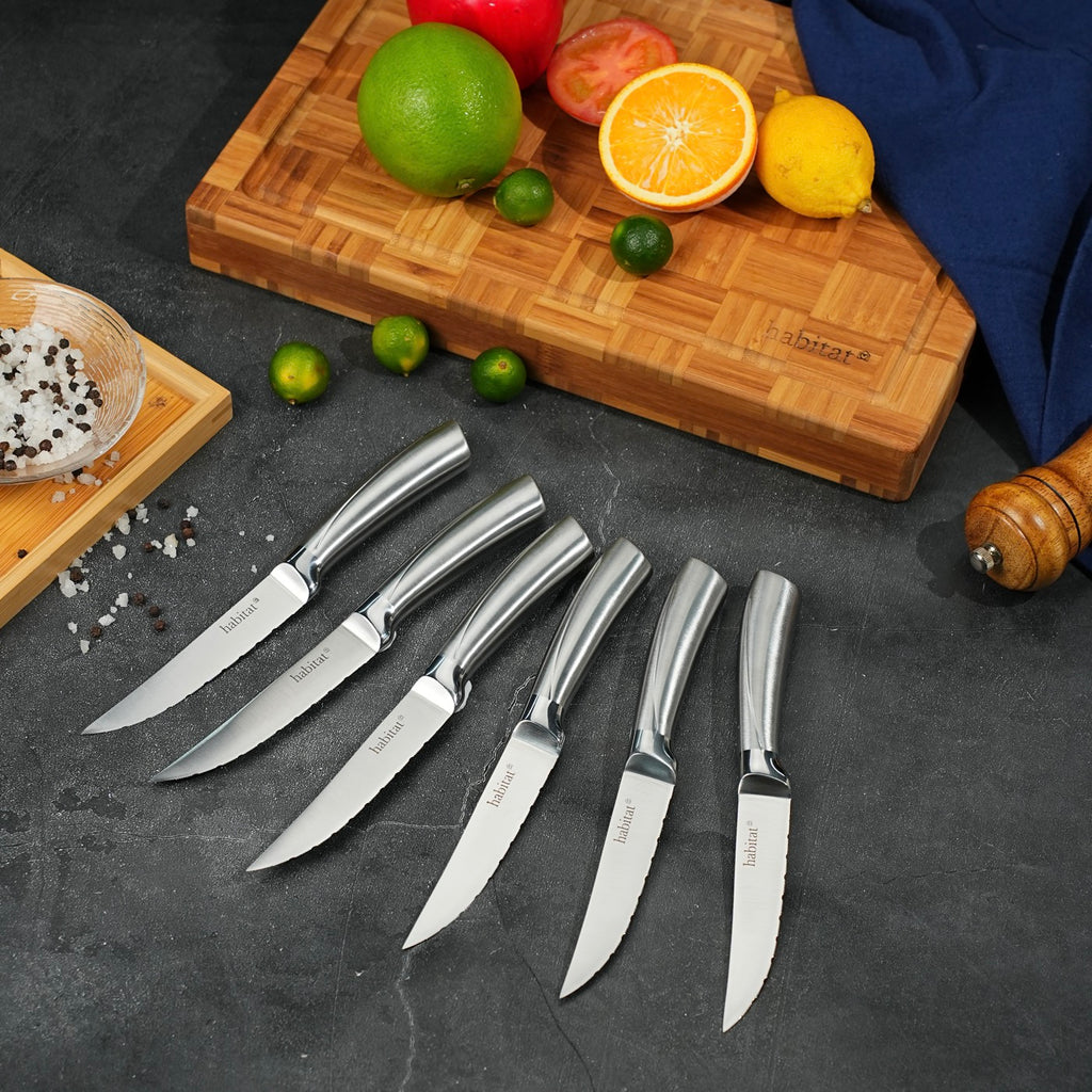 Élixir - 6 Couteaux À Steak En Inox - Argenté