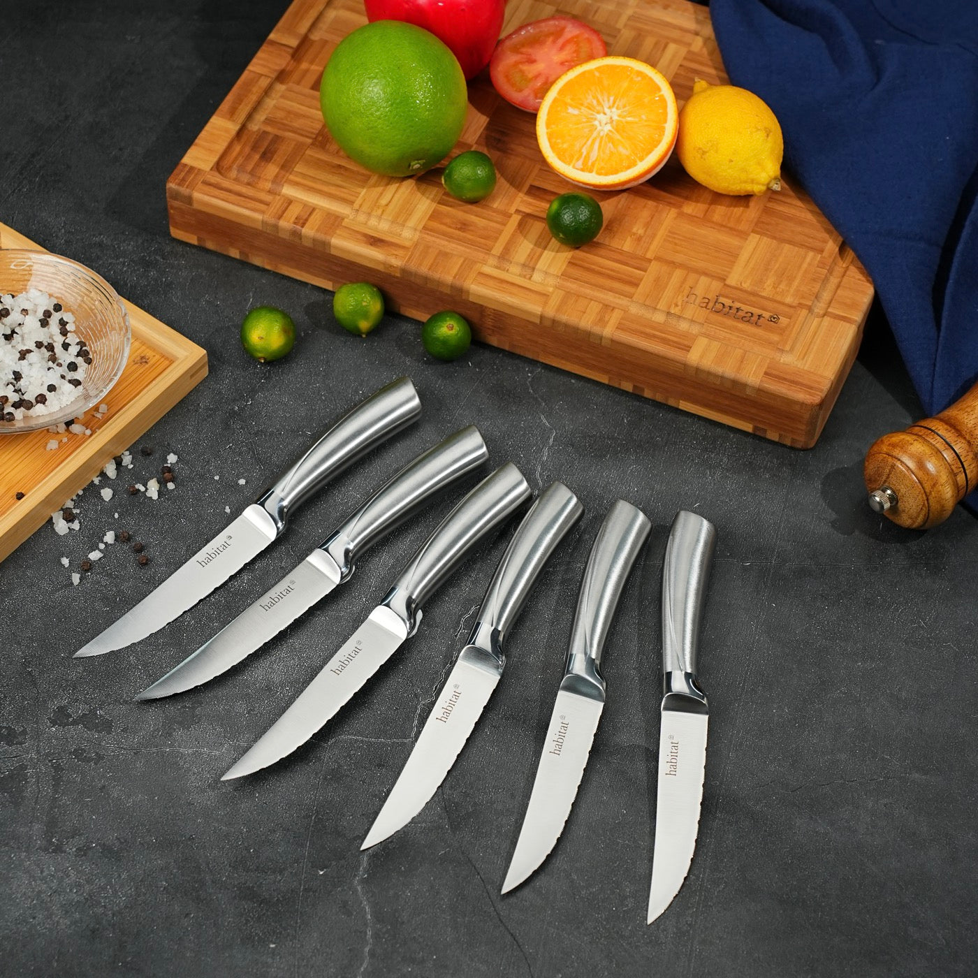 Élixir - 6 Couteaux À Steak En Inox - Argenté