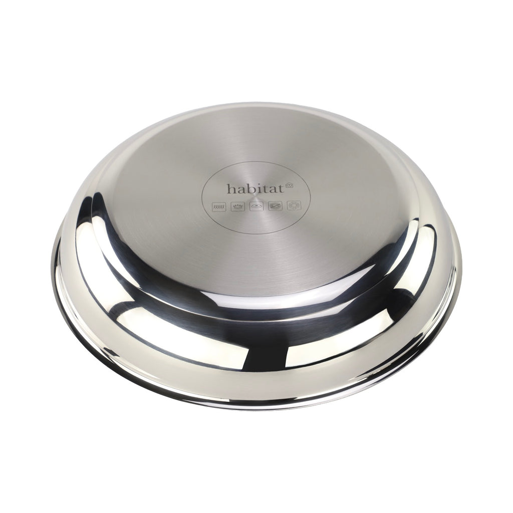 Épure Amovible - 3 Poêles - 20/24/28Cm Amovible Inox 18/8 Induction - Argenté