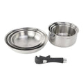 Épure Amovible - Set 7 Pièces Amovible Inox 18/8 Induction - Argenté