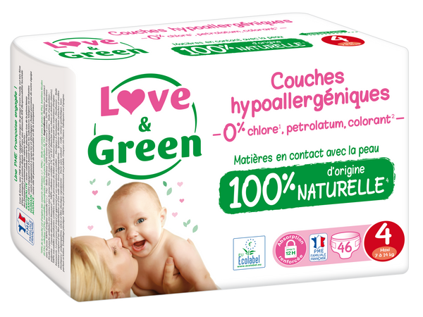 Couches Hypoallergéniques Et Écologiques T4 X 46
