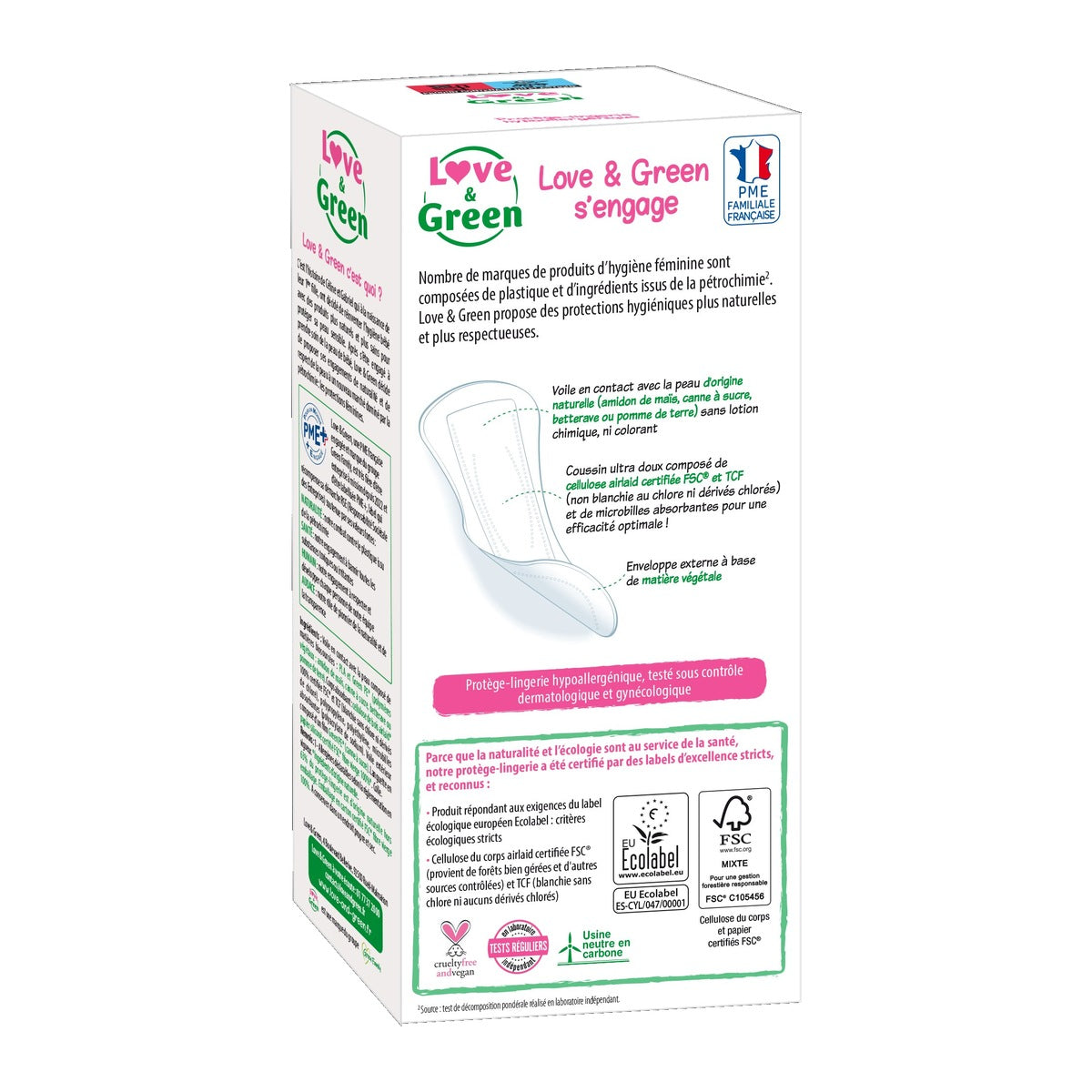 Protège-Lingeries Hypoallergéniques Et Écologiques "Normal" X 30