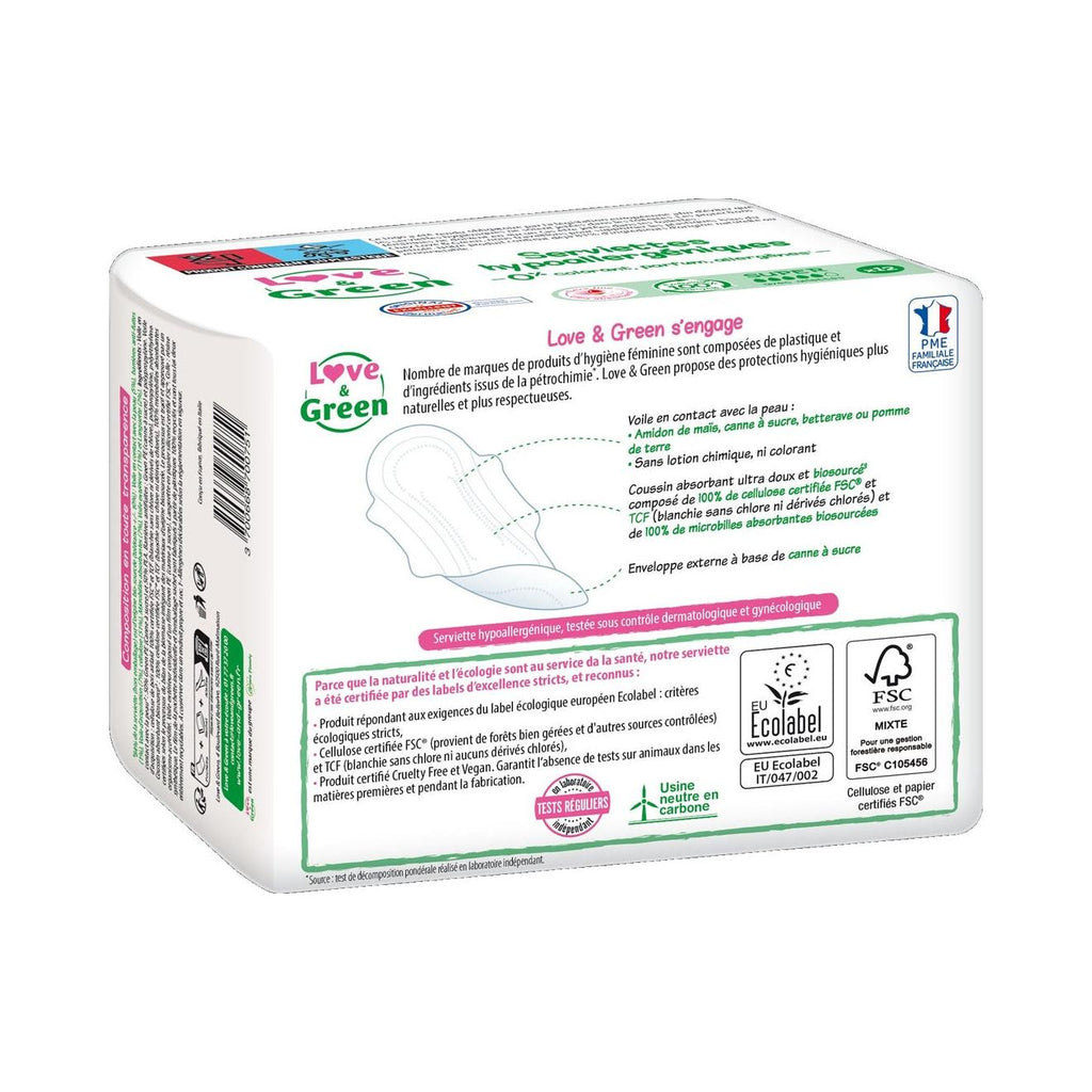 Serviettes Hypoallergéniques Et Écologiques "Super" X 12