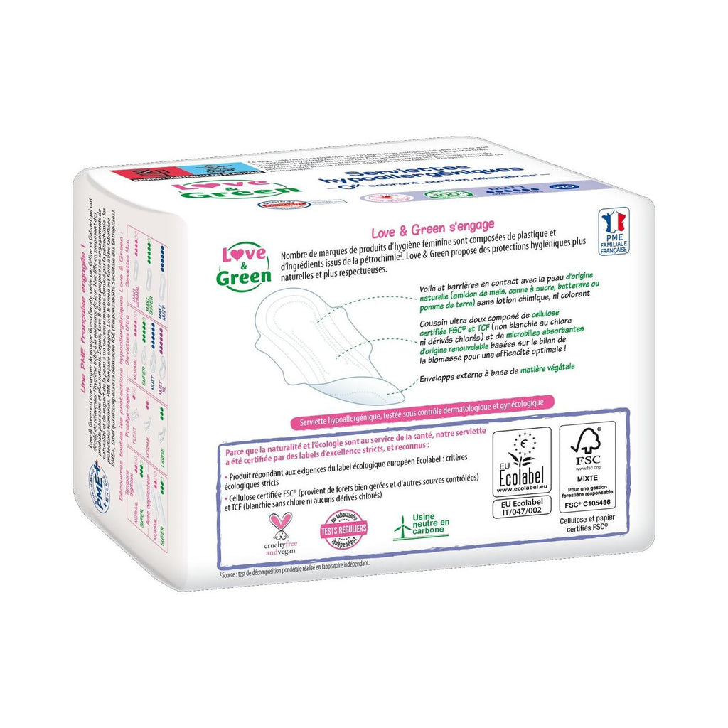 Ecologisch En Hypoallergeen Maandverband "Nacht" X 10