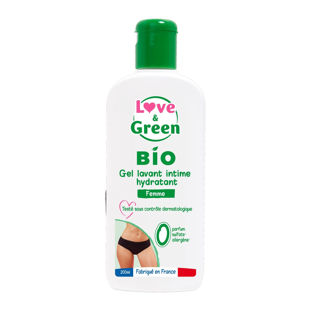 Gel Lavant Intime Hydratant Certifié Bio, Sans Sulfate, Sans Parfum, 200Ml