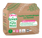 Pure Nature Couches Hypoallergéniques Et Écologiques Non Blanchies T1 X 32
