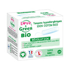 Digitale Tamponer 100 % Økologisk Bomuld Hypoallergene Og Miljøvenlige "Super" X 16