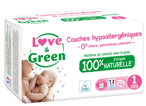 Couches Hypoallergéniques Et Écologiques T1 X 44