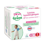 Hypoallergene og økologiske blebukser str. 4 x 32