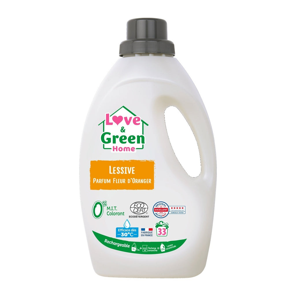 Home Lessive Rechargeable Parfumée Fleur D'Oranger - 1,5L