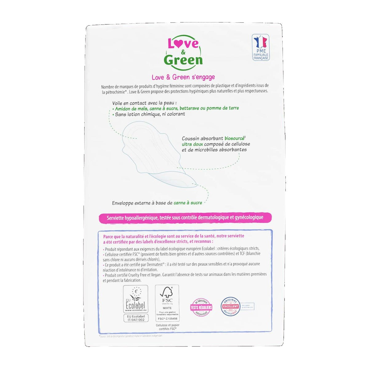 Duopacks Serviettes Hypollergéniques "Nuit" X 20 Nouveaute