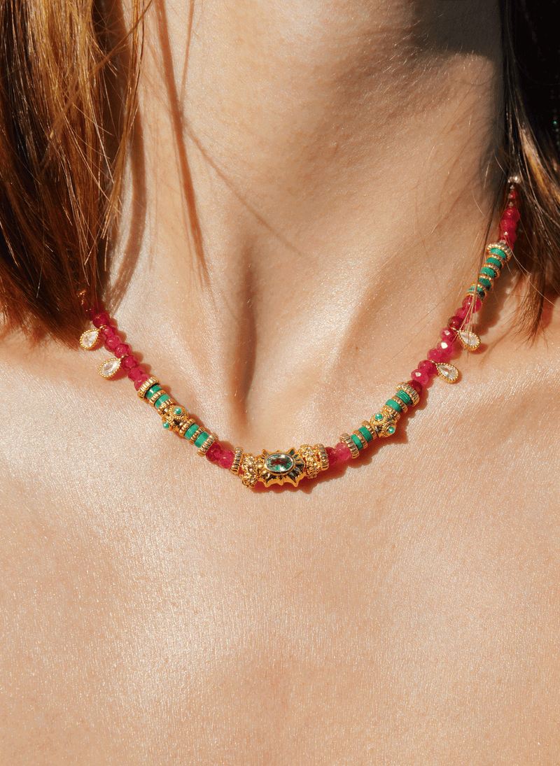 Collier Loukoom - Rose