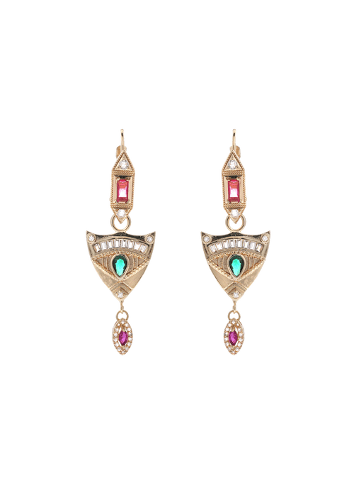 Boucle D'Oreille Lyvie - Vert