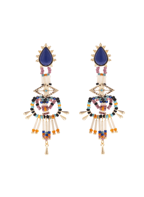 Boucle D'Oreille Halba - Bleu