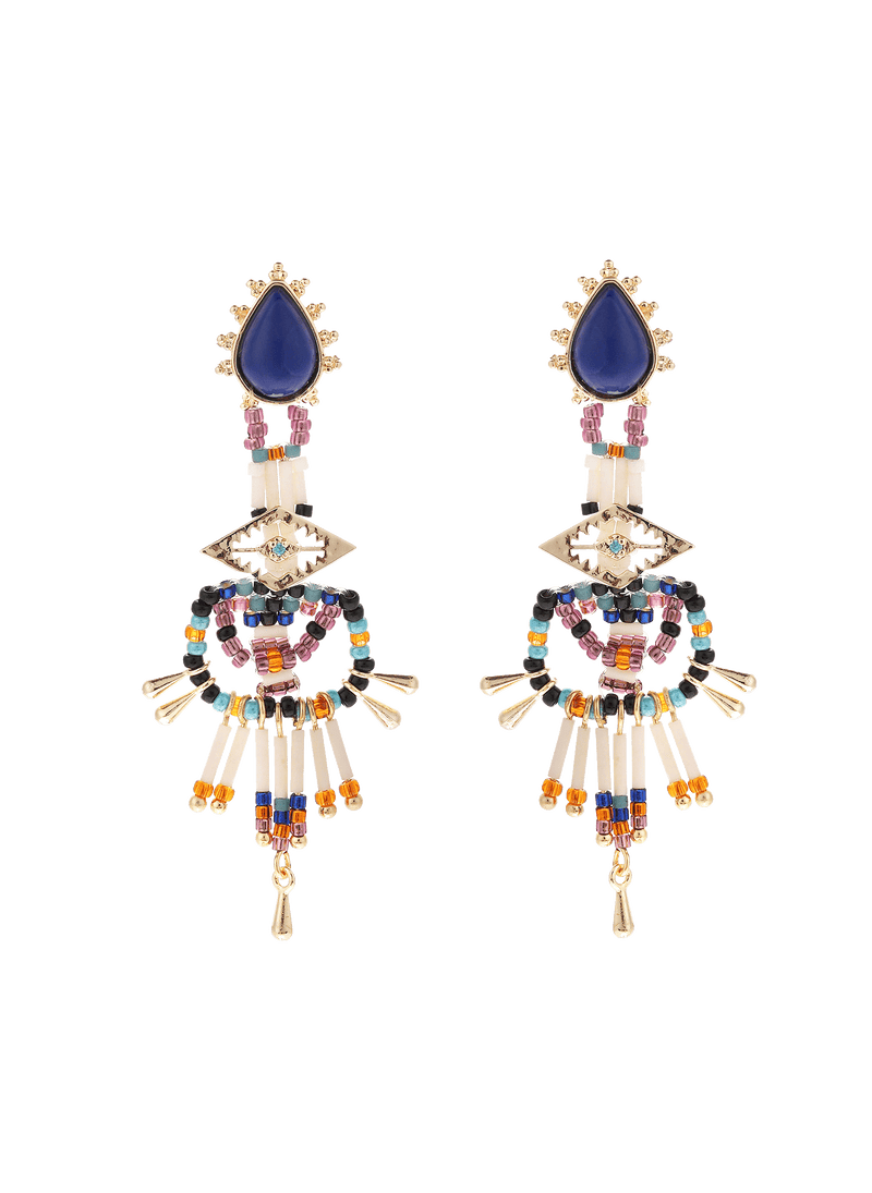 Boucle D'Oreille Halba - Bleu