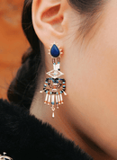 Boucle D'Oreille Halba - Bleu