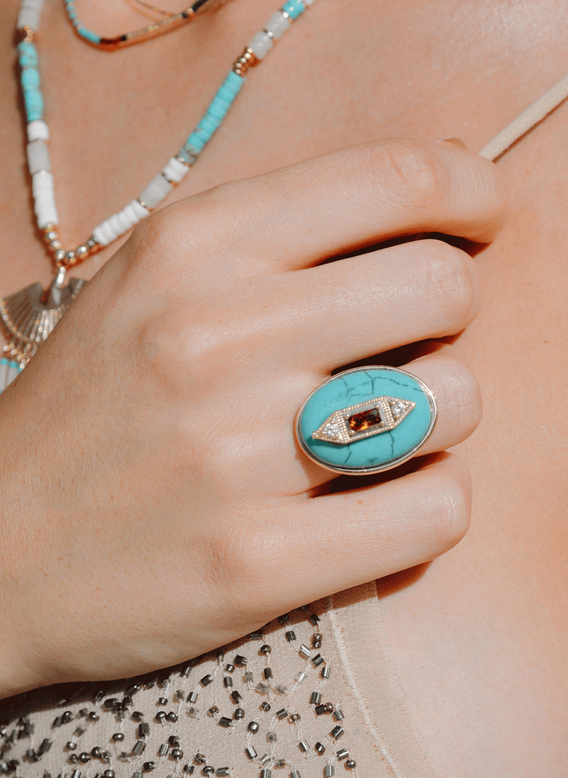 Bague Teonie - Turquoise