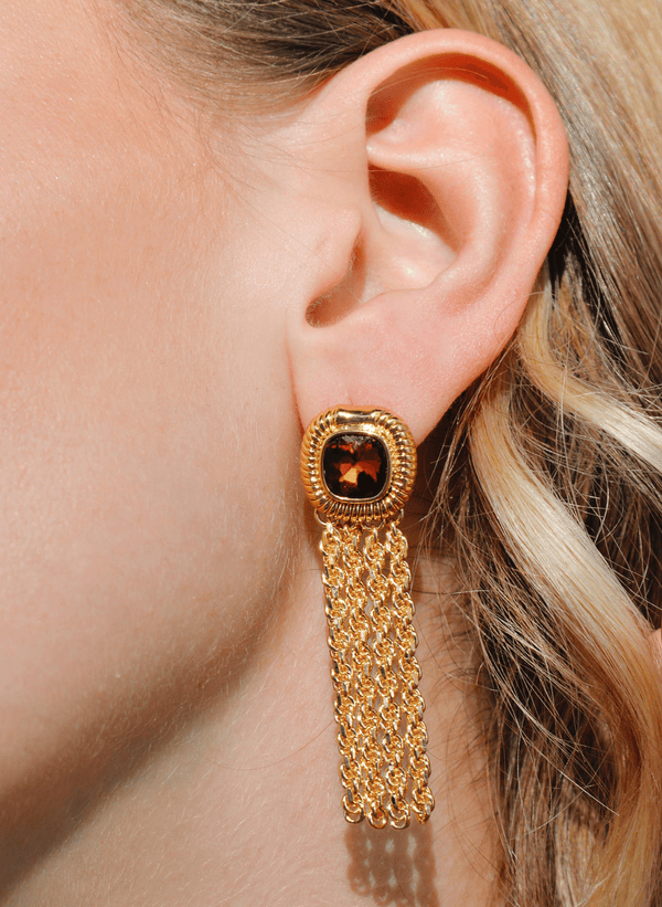 Pusha Earrings - Orange