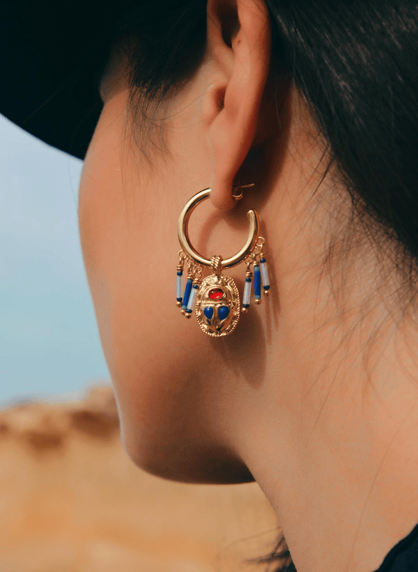 Ohrring Valdo – Blau