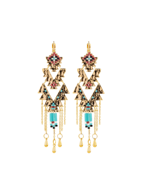 Boucle D'Oreille Nunes - Turquoise