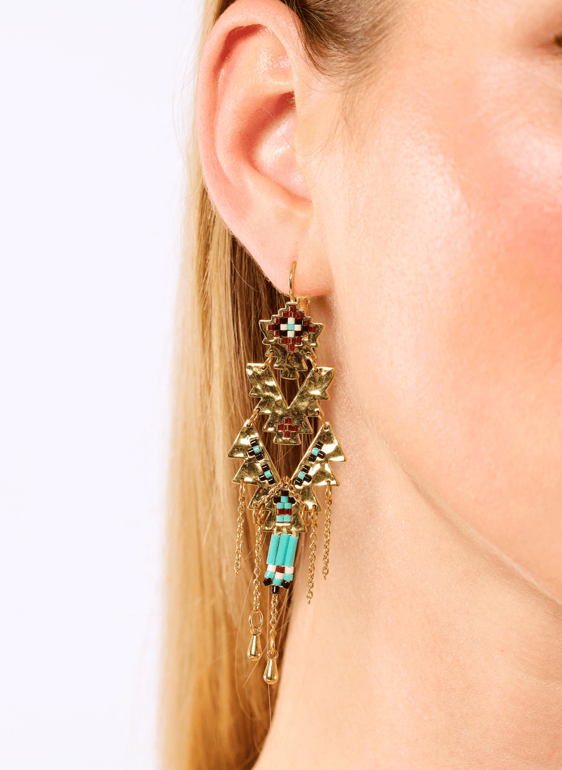 Boucle D'Oreille Nunes - Turquoise