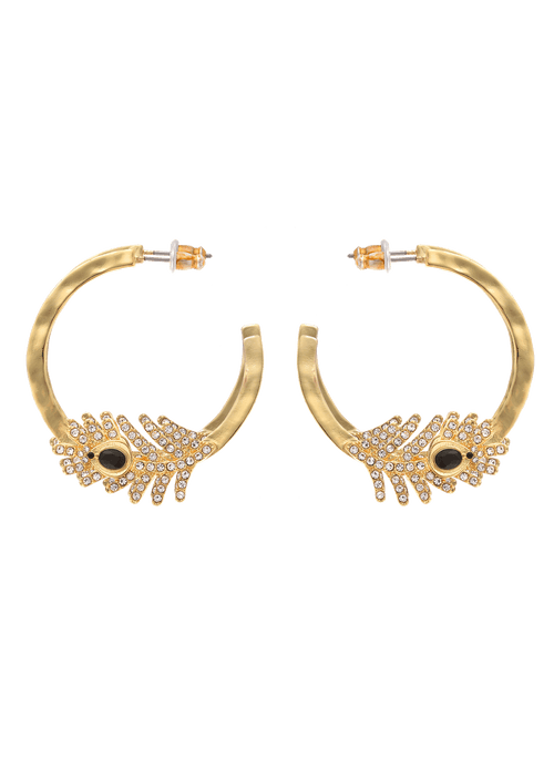 Boucle D'Oreille Carmelle - Noir