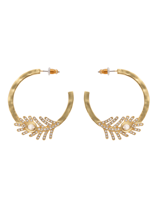 Boucle D'Oreille Carmelle - Blanc