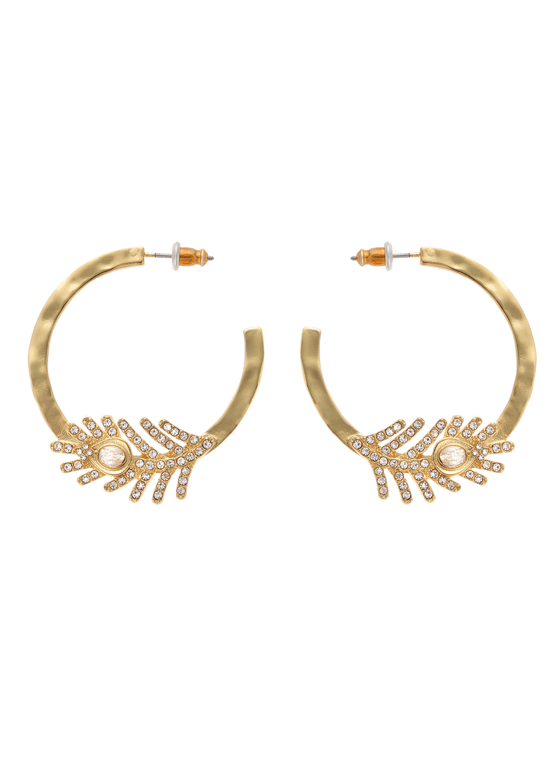 Boucle D'Oreille Carmelle - Blanc