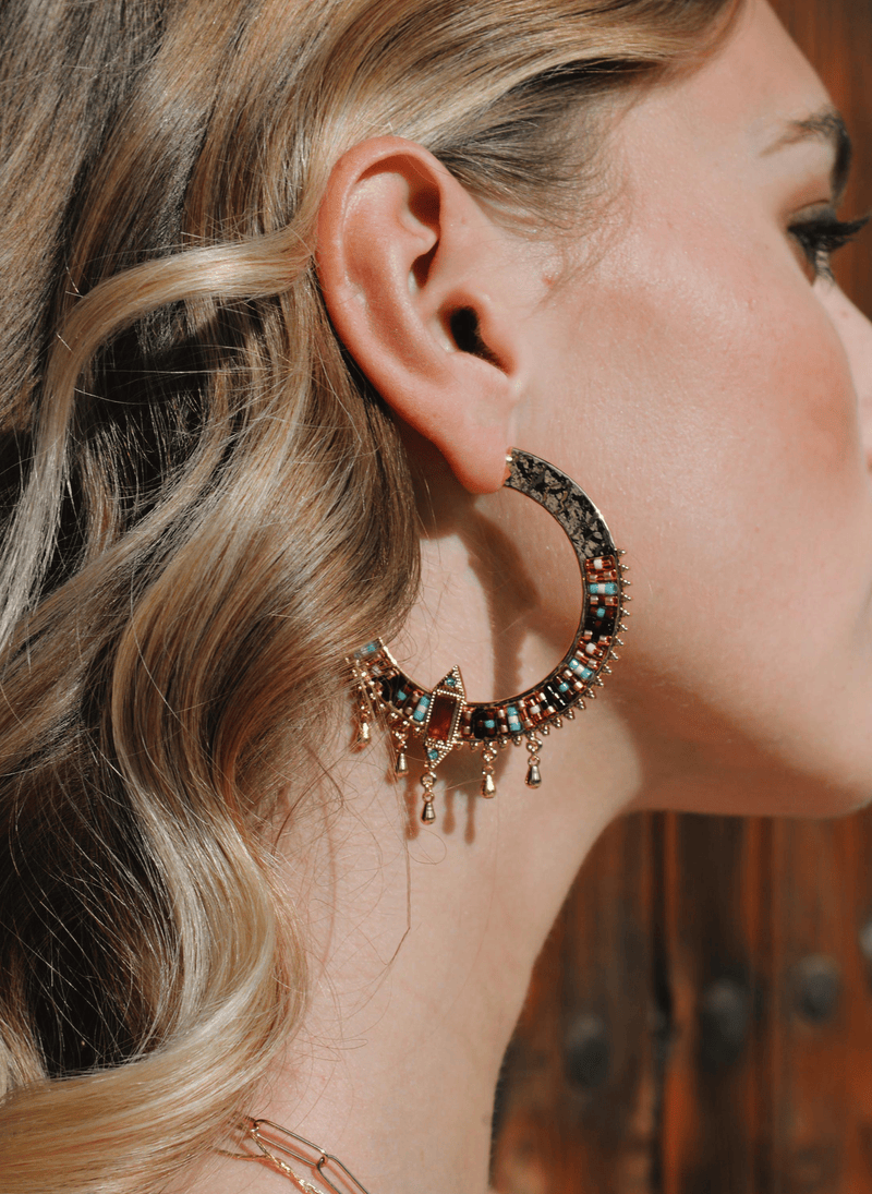 Boucle D'Oreille Cenote - Turquoise