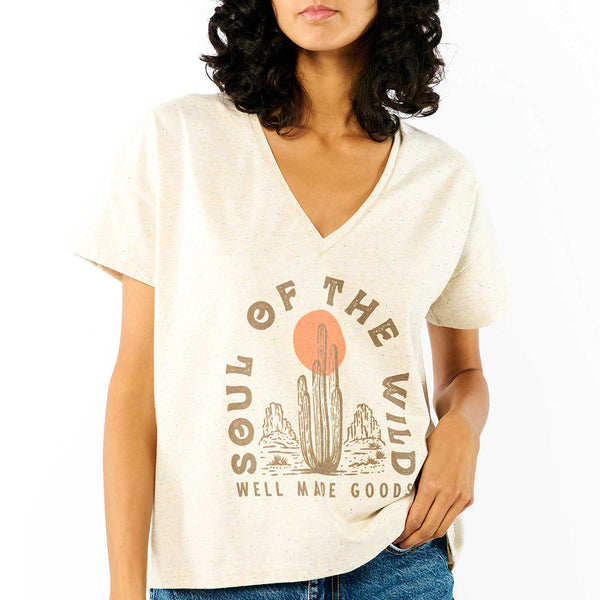 T-shirt Lagos - Beżowy