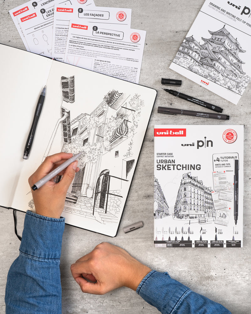 Coffret - Urban Sketching - Uni-Ball