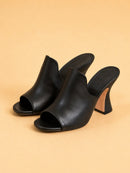 Sade Mule In Black Calf