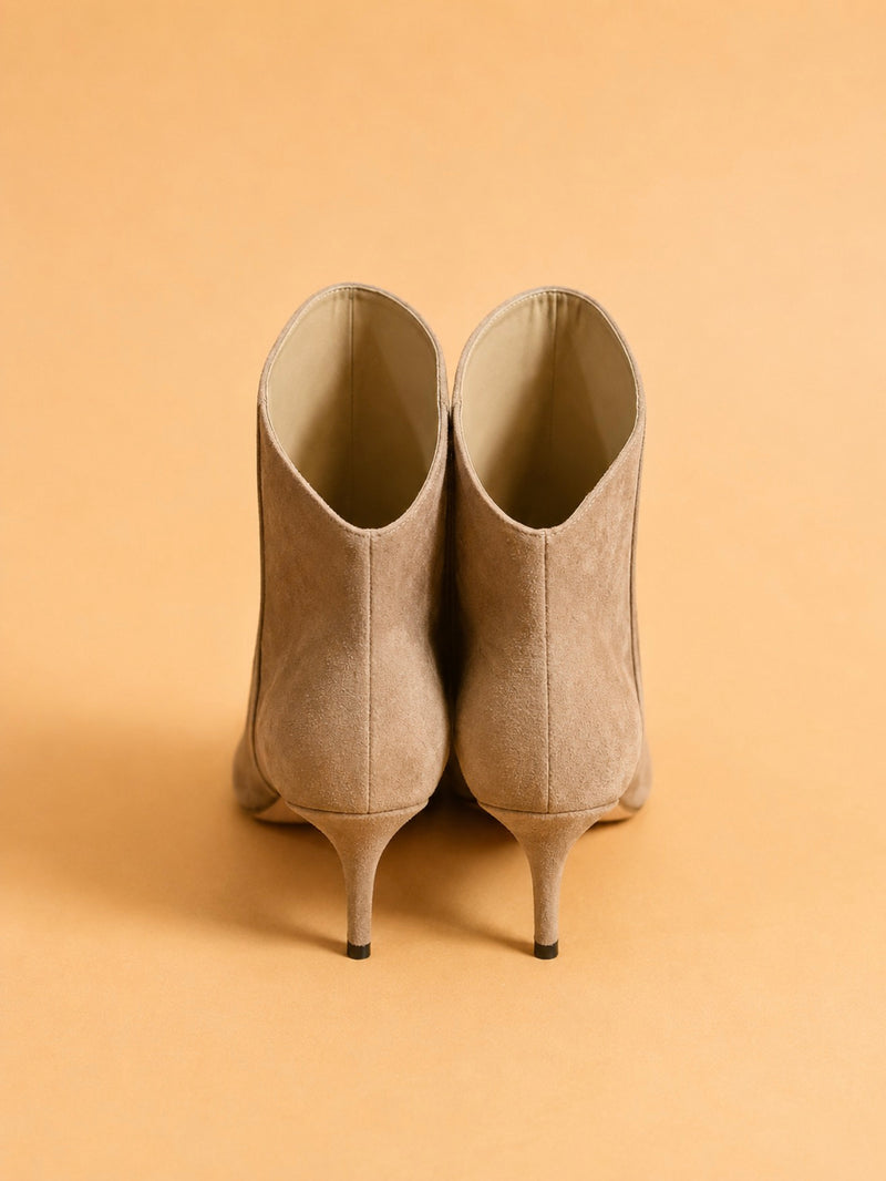 Petra Ankle Boot In Maple Suede