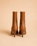 Roma Ankle Boot In Tan Stretch Calf