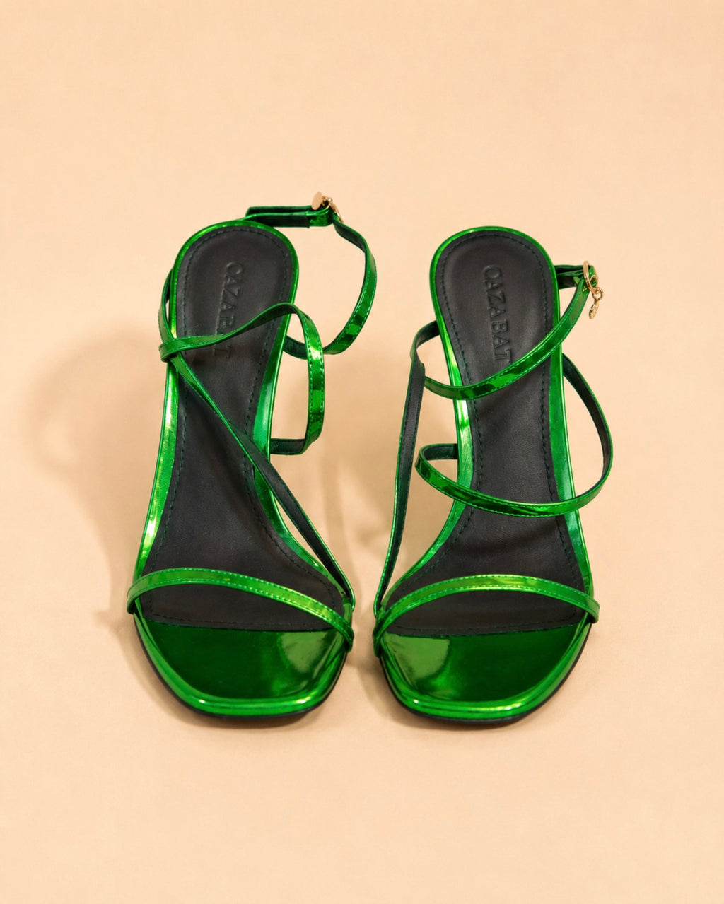 Aria In Green Mirrored Leather