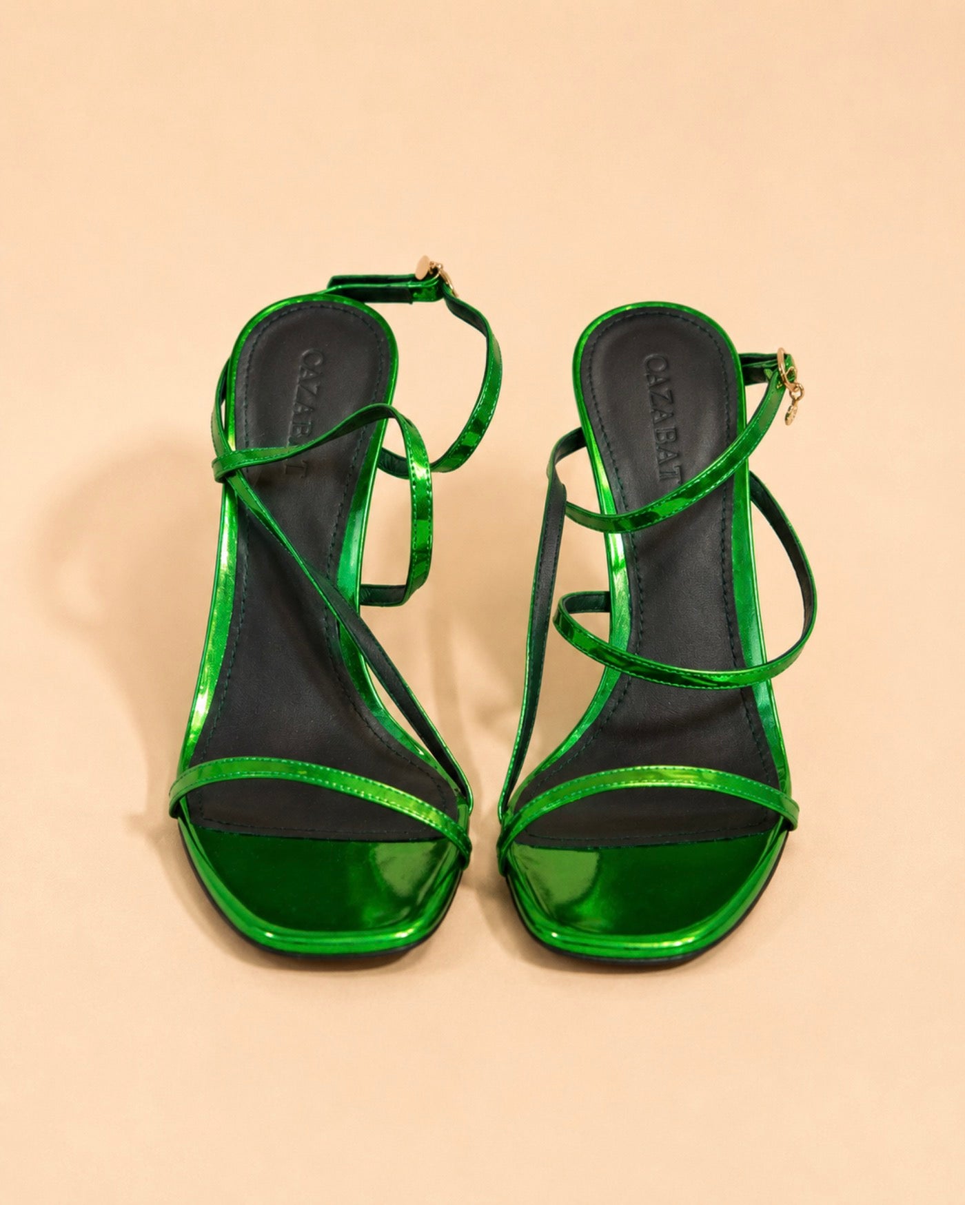 Aria In Green Mirrored Leather