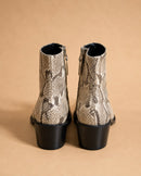 Zoe In Roccia Python Leather