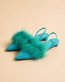 Baya In Green Suede