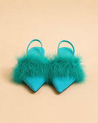 Baya In Green Suede