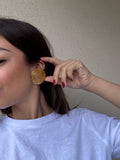 Boucles D’Oreilles Ysl Vintage - Modèle Xxl Doré