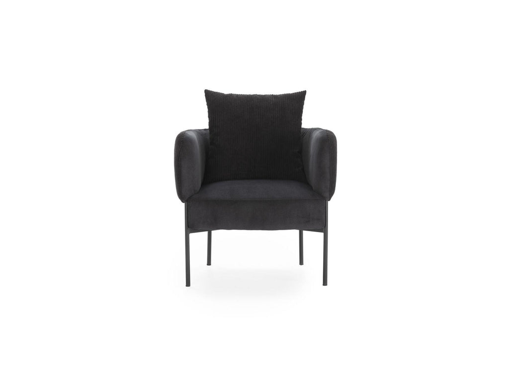 Gabin - Fauteuil De Table - Tissu Velours Côtelé