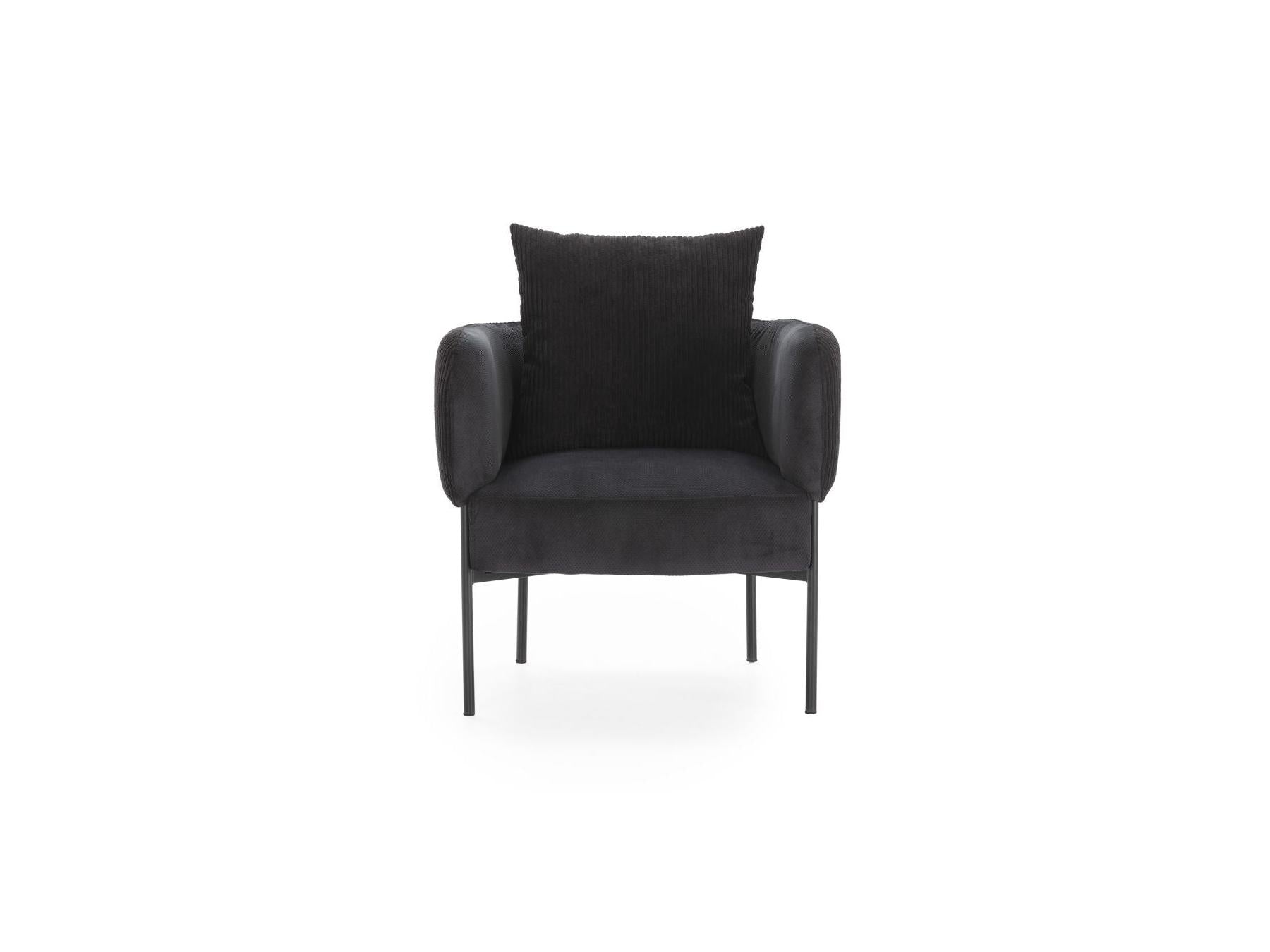 Gabin - Fauteuil De Table - Tissu Velours Côtelé