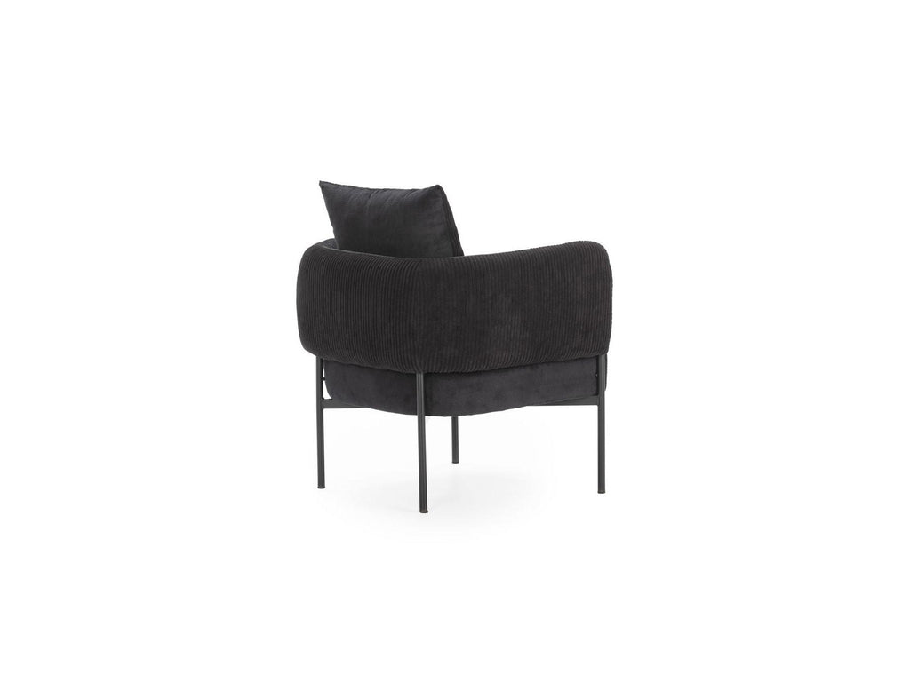 Gabin - Fauteuil De Table - Tissu Velours Côtelé