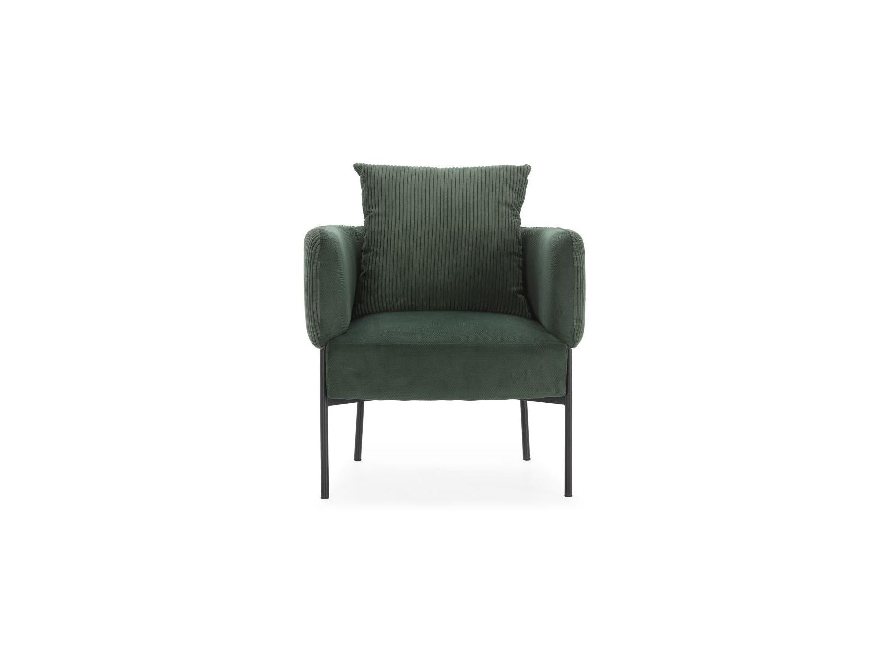Gabin - Fauteuil De Table - Tissu Velours Côtelé